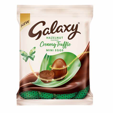 Galaxy Hazelnut Truffle Mini Eggs 74g