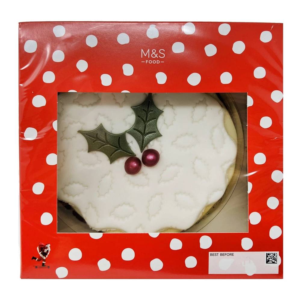 Marks and Spencer Iced Christmas Cake 835g – The Wee British Shoppe