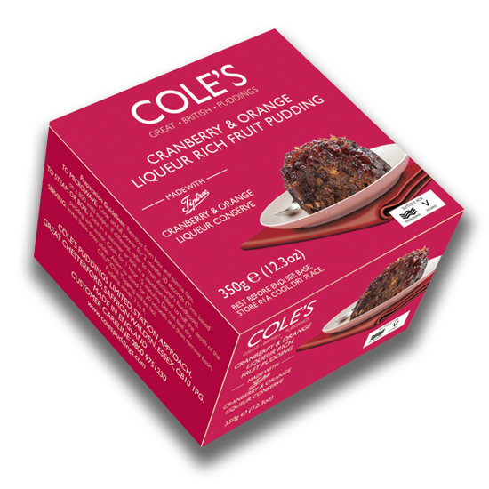 Cole's Cranberry and Orange Pudding 350g