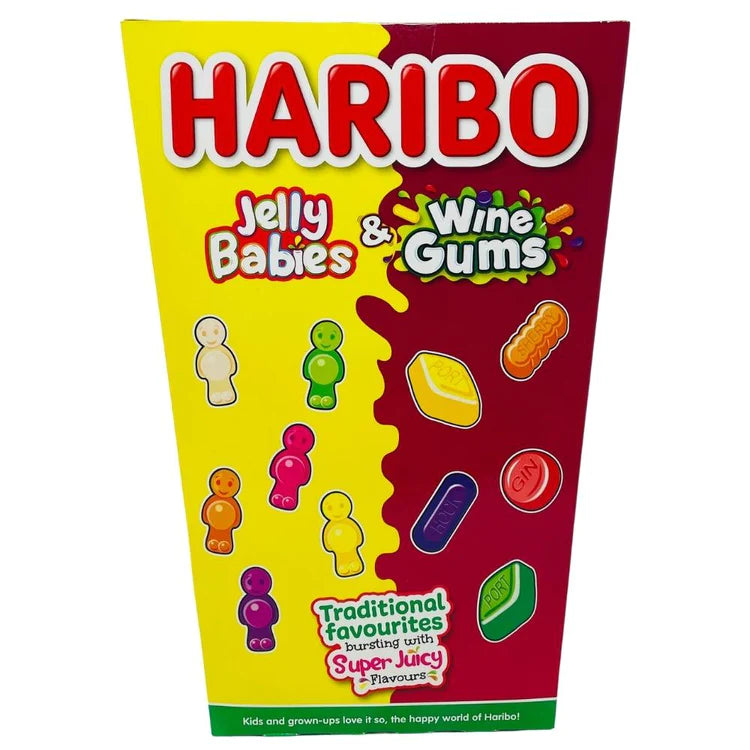Haribo Jelly Babies and Wine Gums Box - 800g