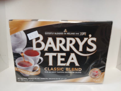 Barry's Classic Blend Tea Bags 80 Bags Beverages- Teas Paisley's 