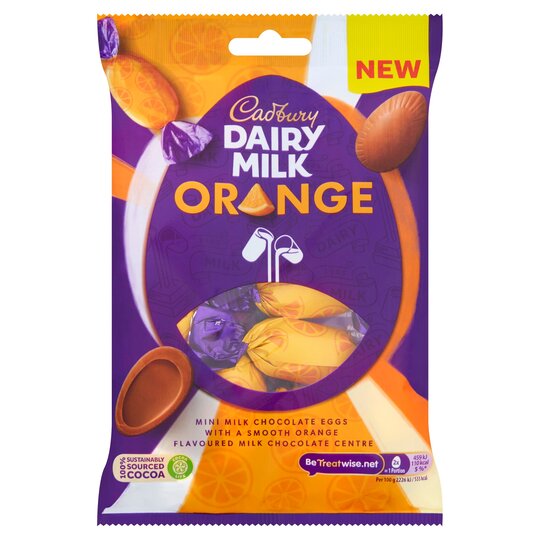 Cadbury Dairy Milk Orange Mini Filled Eggs 72g