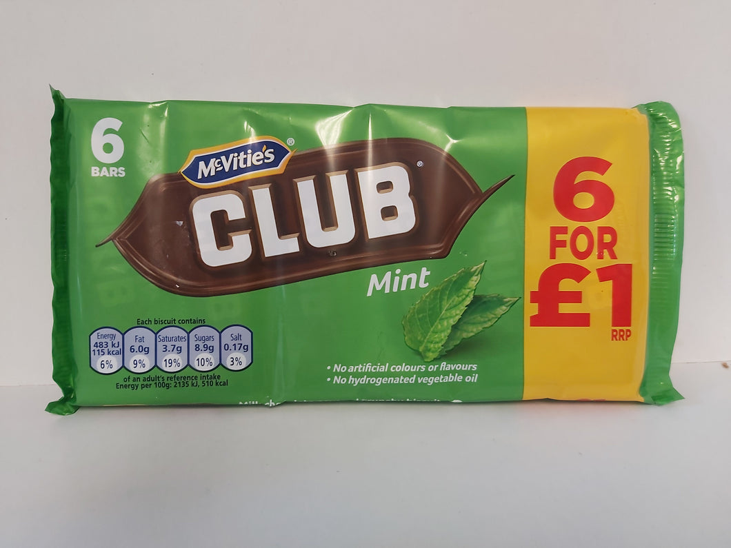 McVities Club Mint 8 Pack