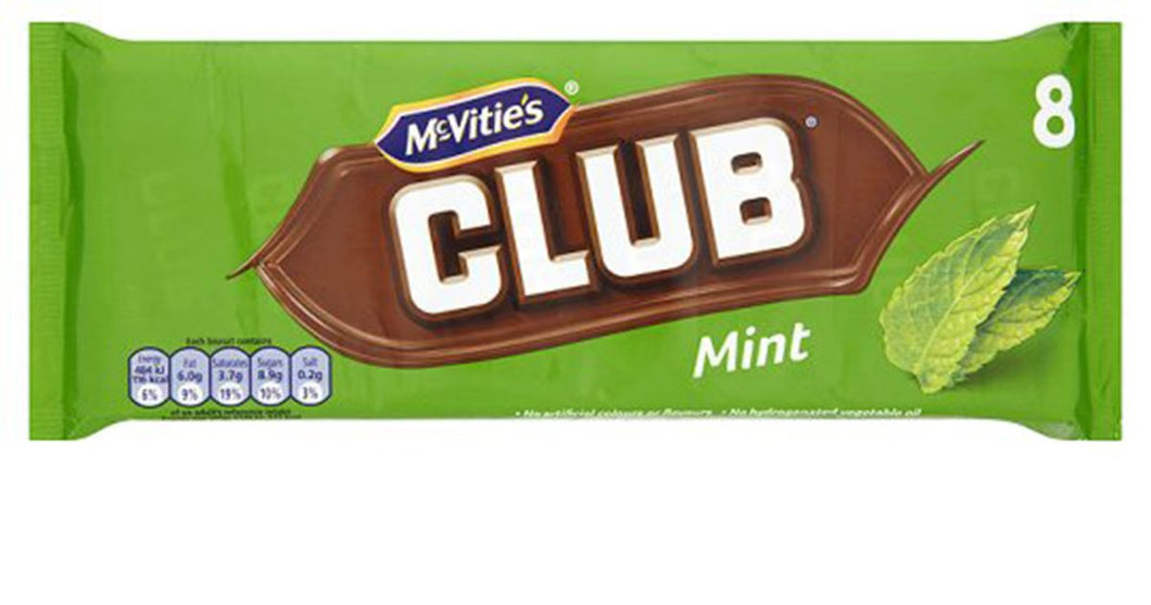 McVitie's Club Mint 8 Pack