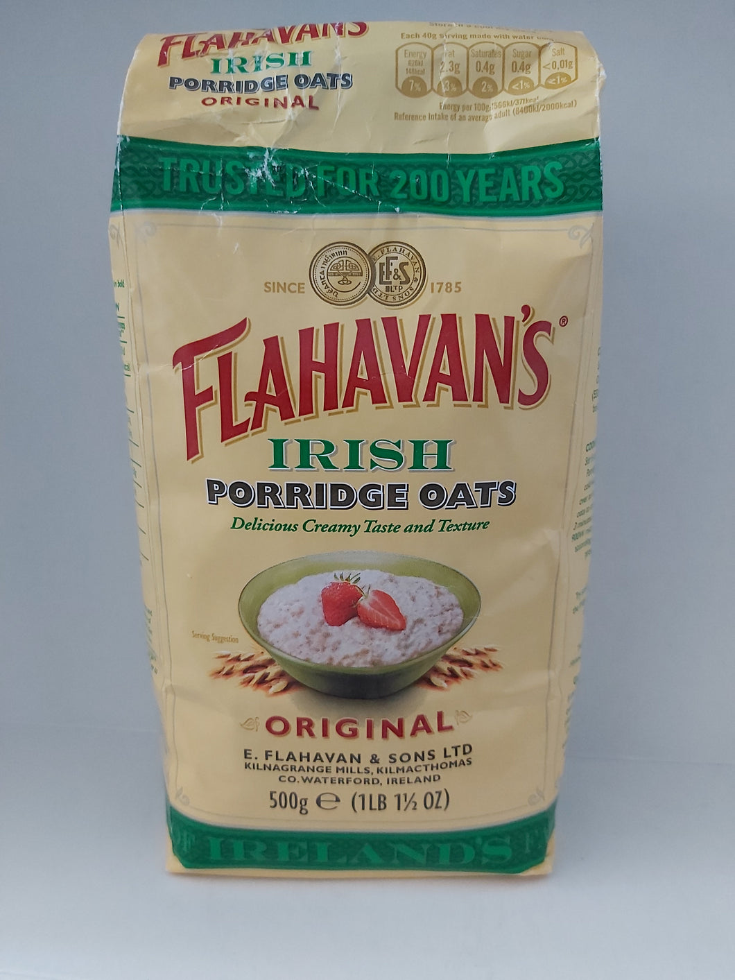 Flahavans's Irish Porridge Oats 500g