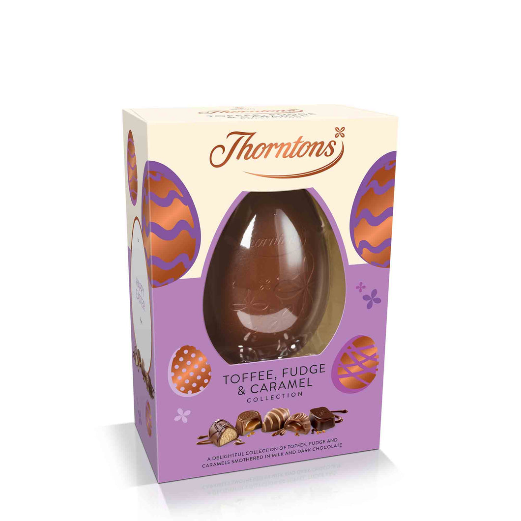 Thornton's Toffee, Fudge and Caramel Large Egg 203g